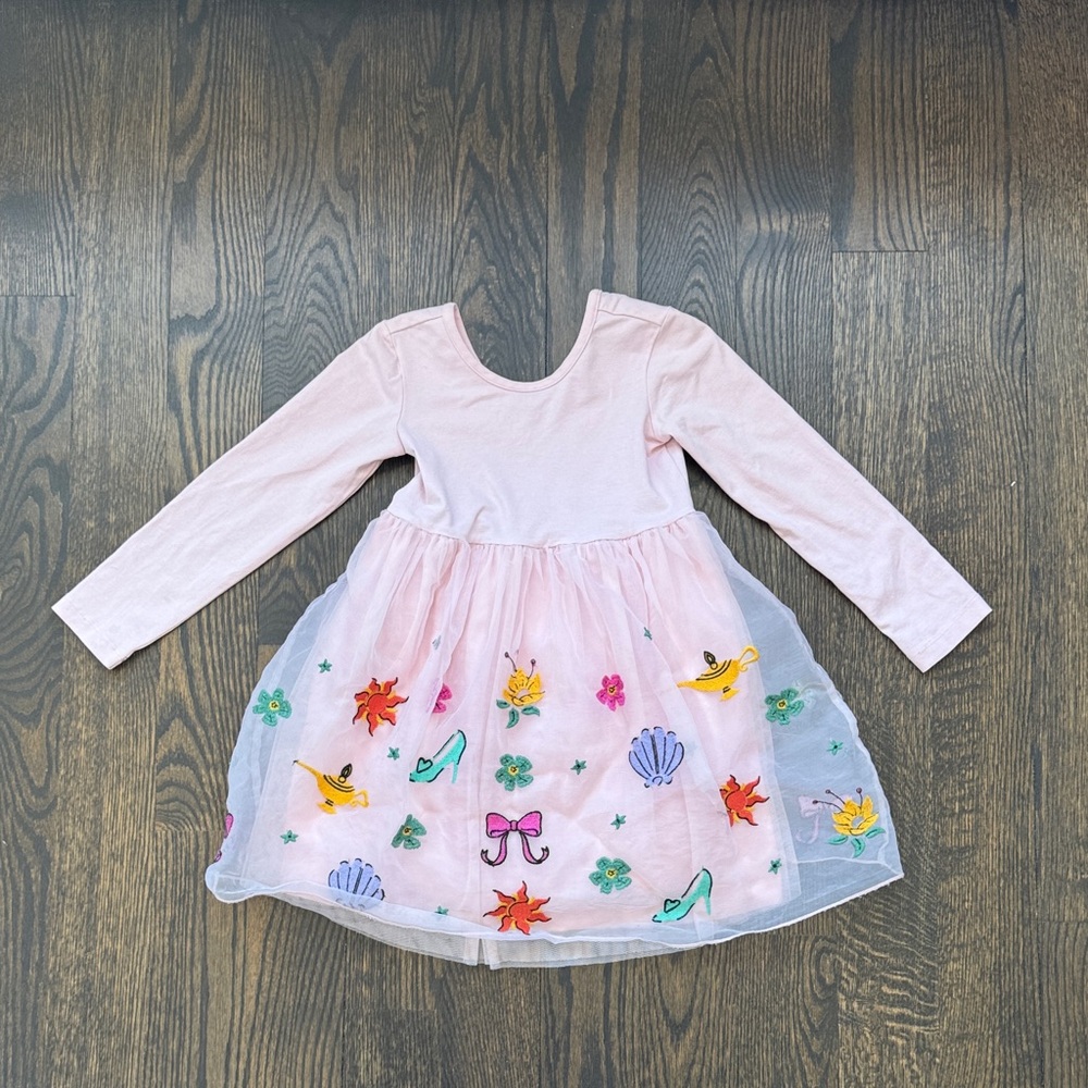 Hanna Andersson Disney Princess Long Sleeve Tulle Dress - Picture 2 of 8